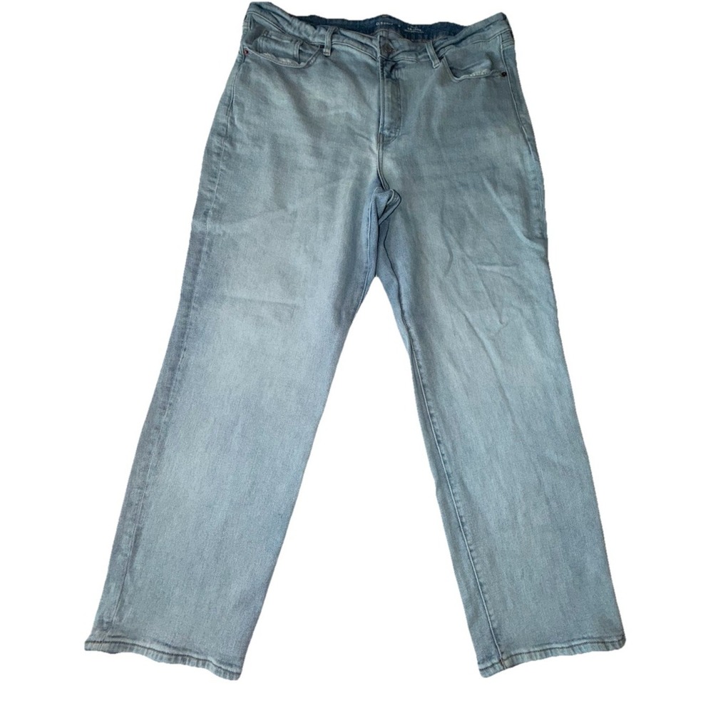 Old Navy Jeans Womens 18 Blue OG High Rise Straight Secret Smooth Pockets